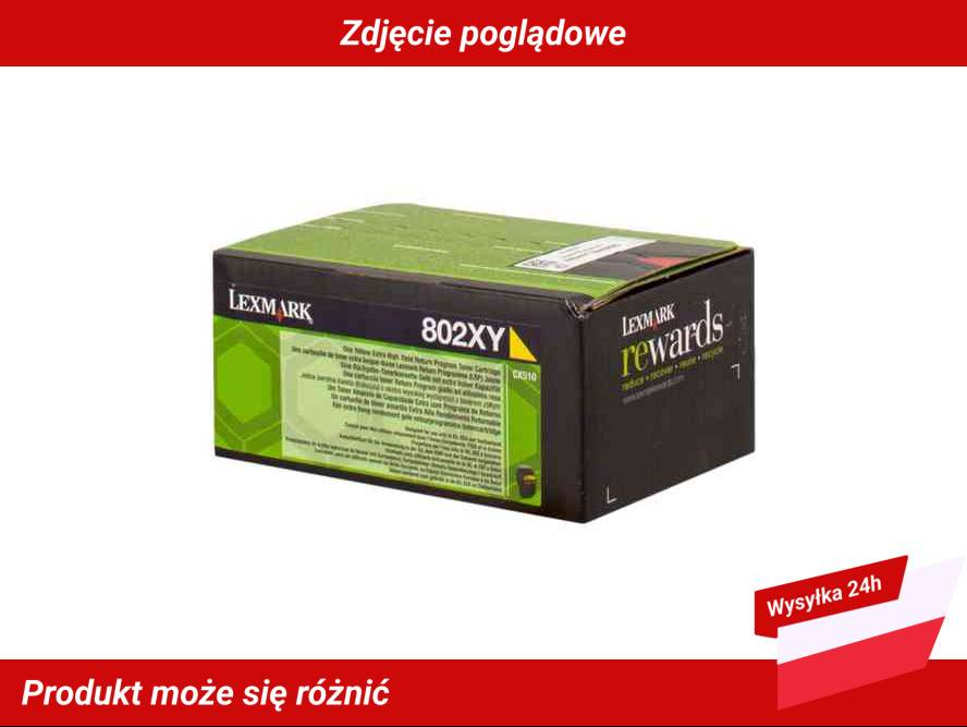 LEXMARK 802XY TONER CARTRIDGE YELLOW RP 4K