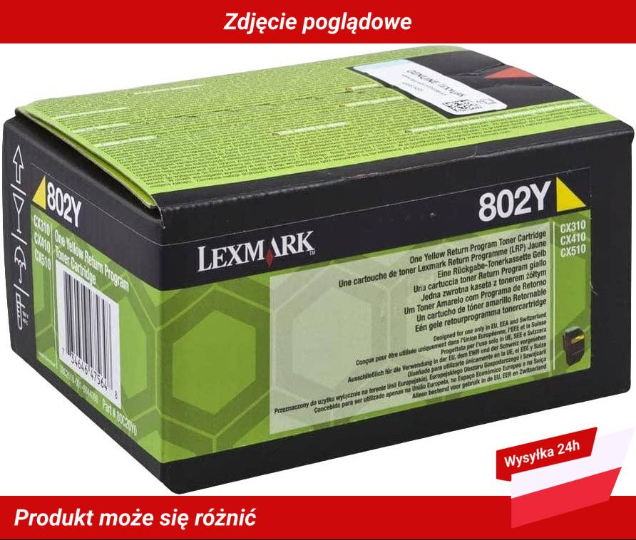 LEXMARK 802Y TONER CARTRIDGE YELLOW RP