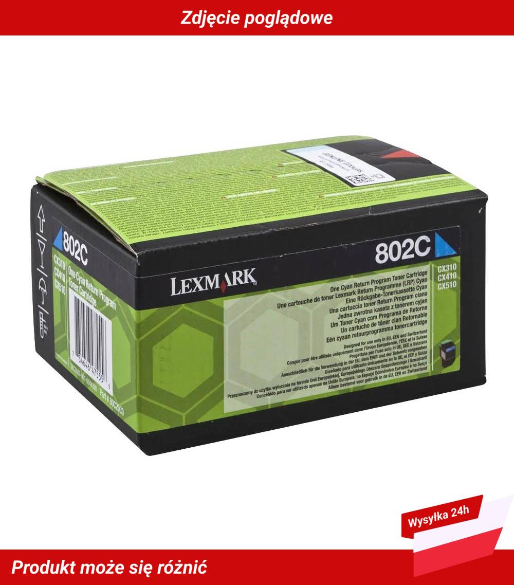 LEXMARK 802C TONER CARTRIDGE CYAN RP