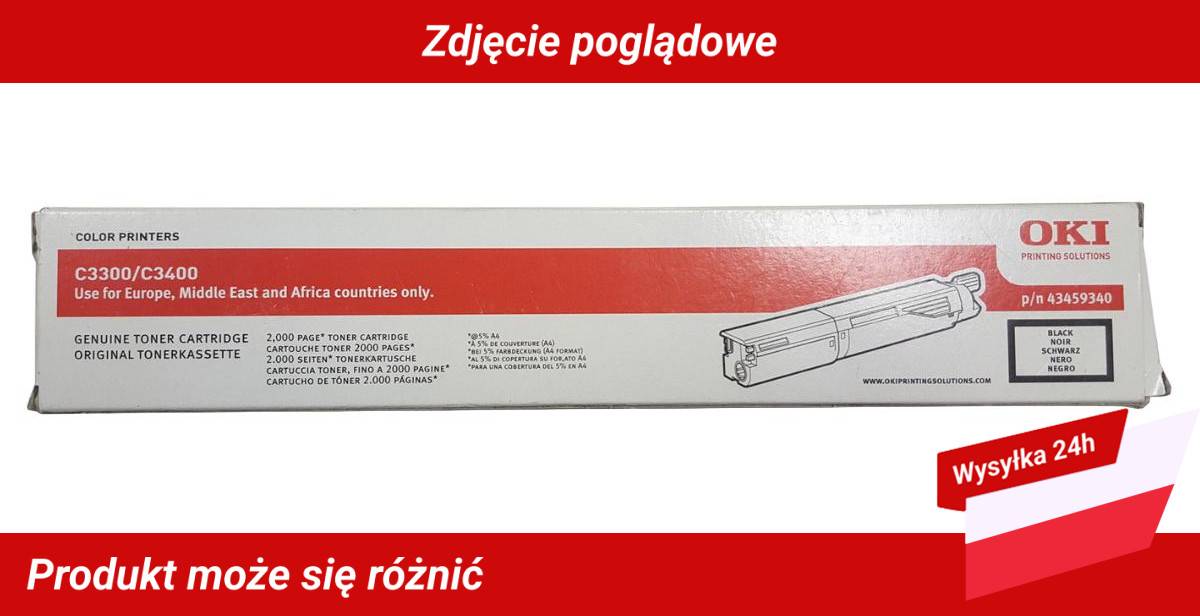 OKI C3300 C3400 TONER CARTRIDGE BLACK