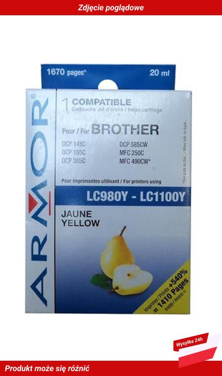 ARMOR FOR BROTHER MFC-6890CDW INK CARTRIDGE YELLOW HIGH YIELD NON-OEM