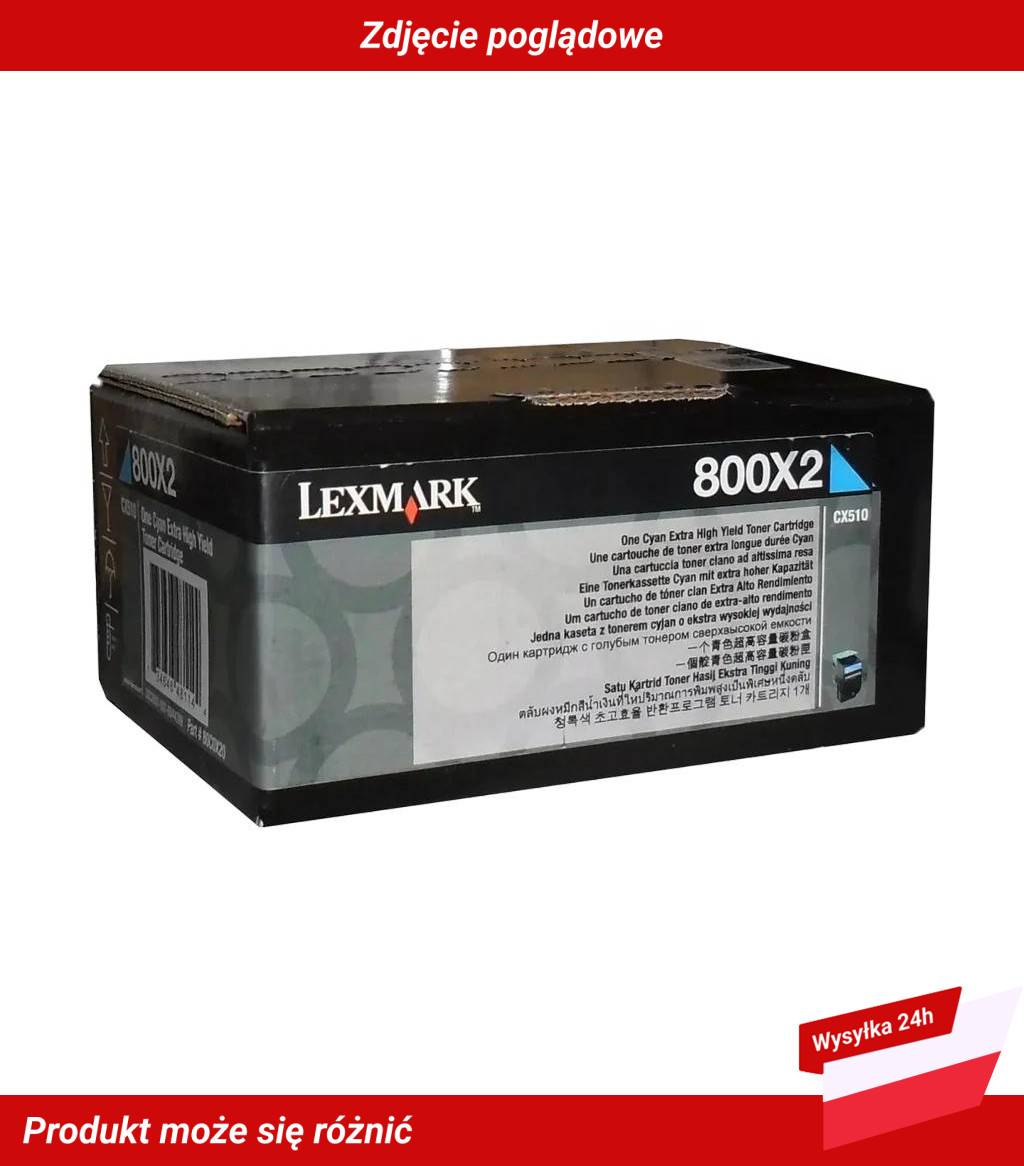 LEXMARK 800X2 TONER CARTRIDGE CYAN 4K