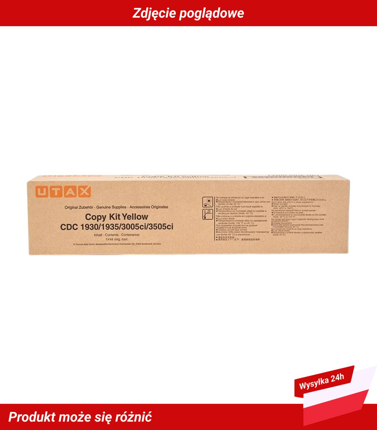 653010016 Utax 3005CI z toner Żółty - Photo 1/4