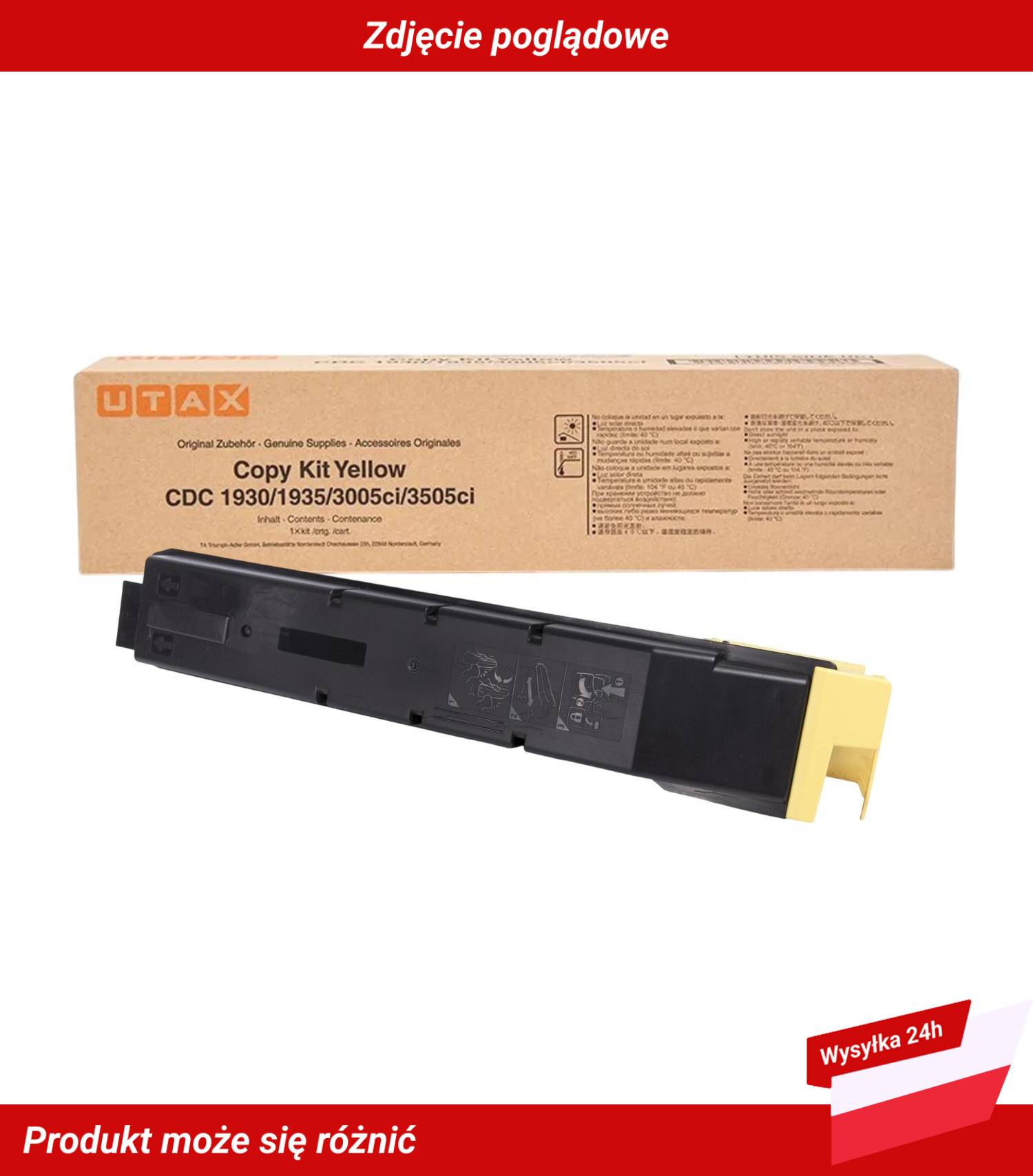 653010016 Utax 3005CI z toner Żółty - Photo 2/4