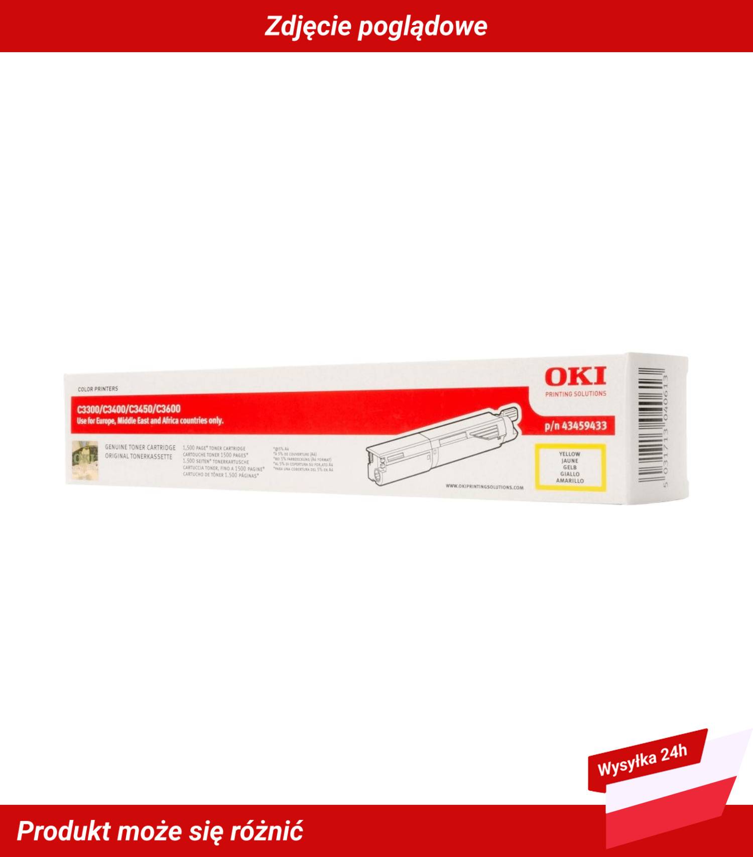 OKI C3300 C3400 TONER YELLOW SY