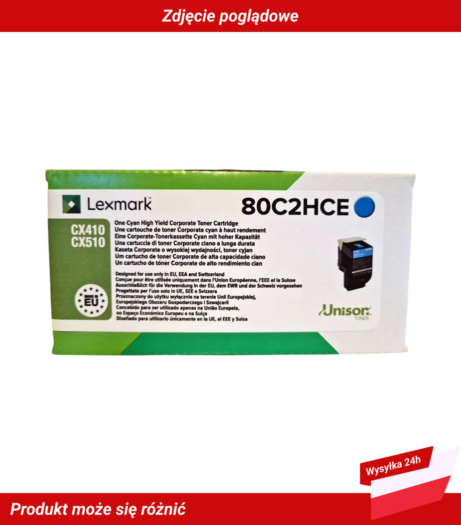 LEXMARK 802HCE TONER CYAN HIGH YIELD CORP