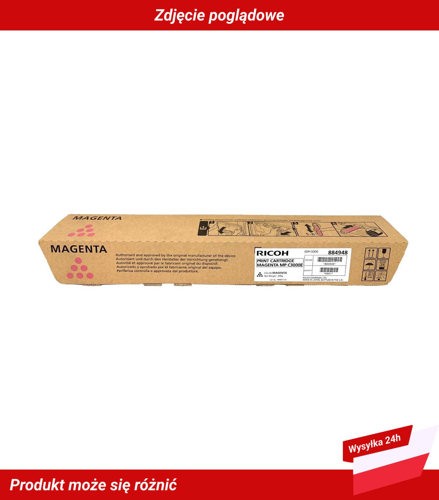 RICOH MP C3000E PRINT CARTRIDGE MAGENTA