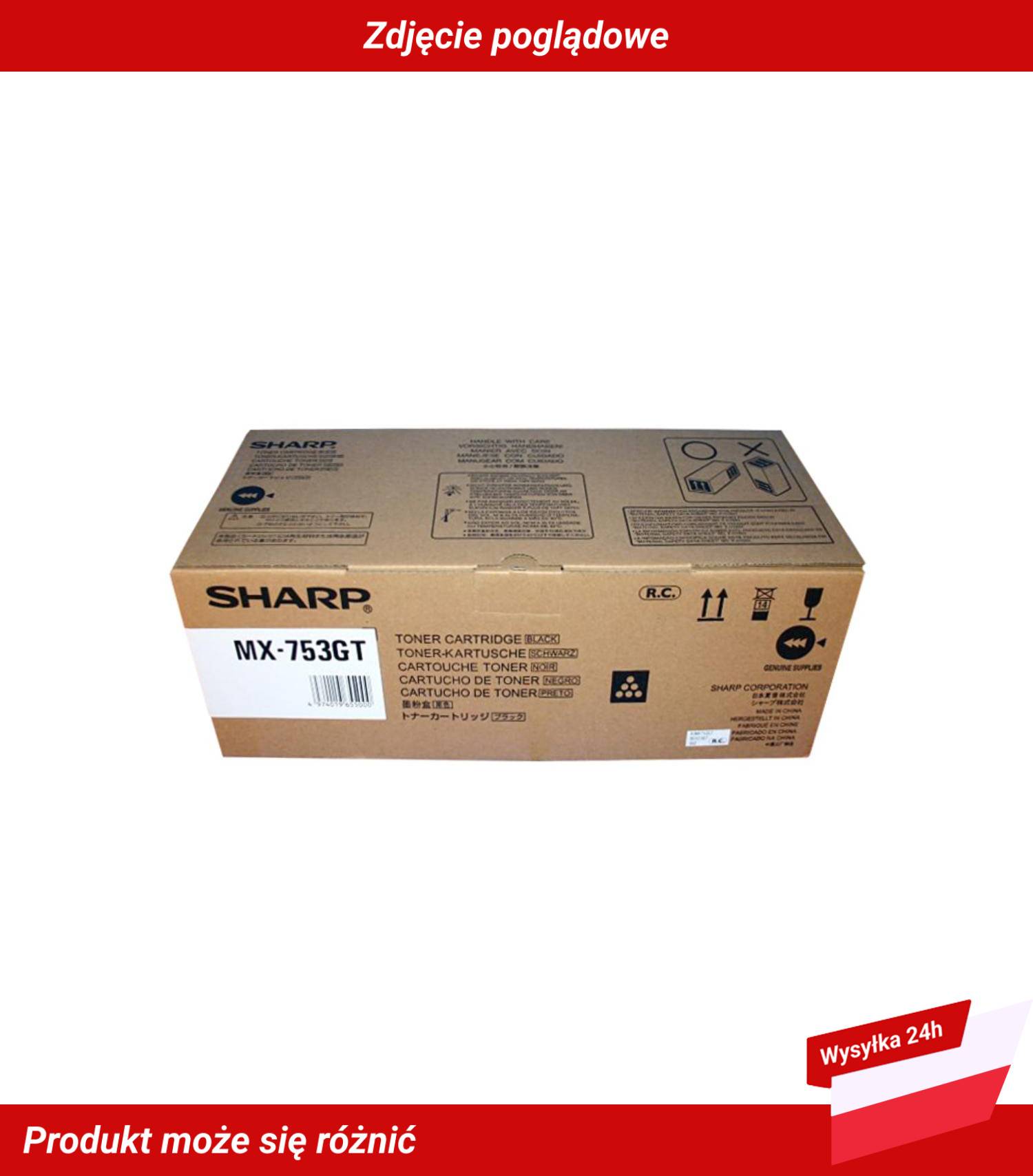 SHARP MX-M753 TONER CARTRIDGE BLACK