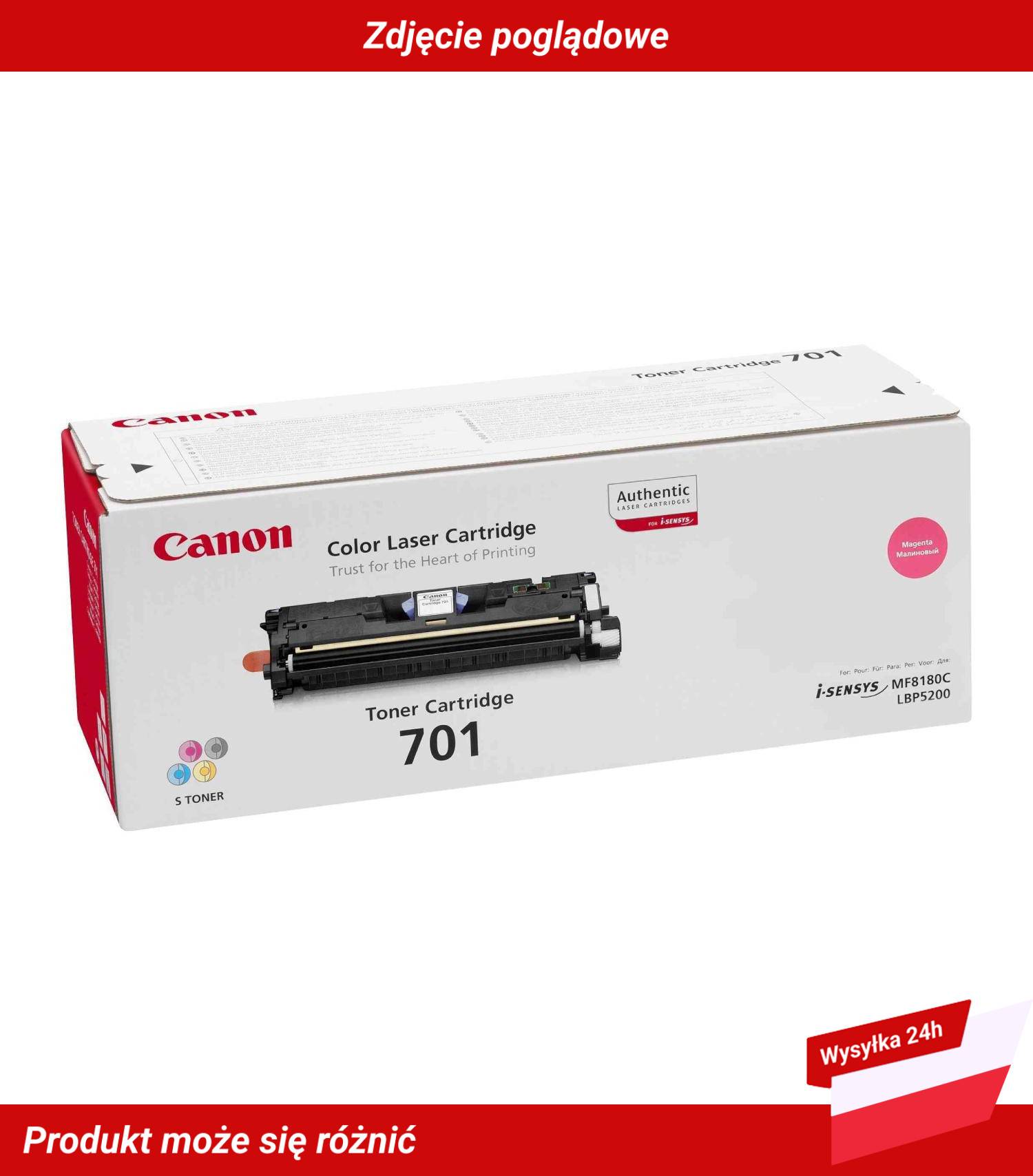 CANON 701 TONER CARTRIDGE MAGENTA