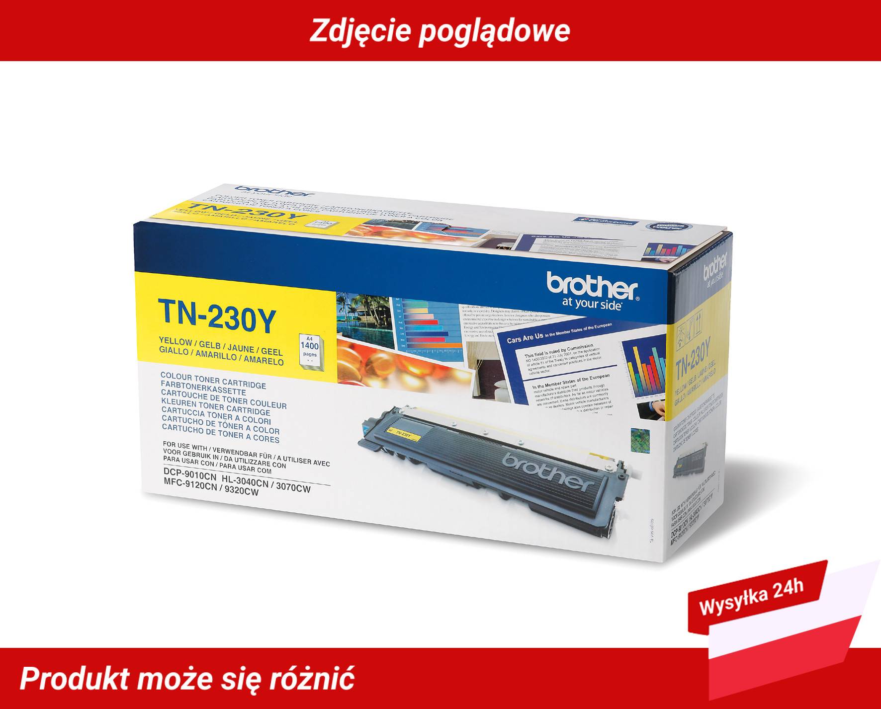 BROTHER DCP-9010CN TONER CARTRIDGE YELLOW