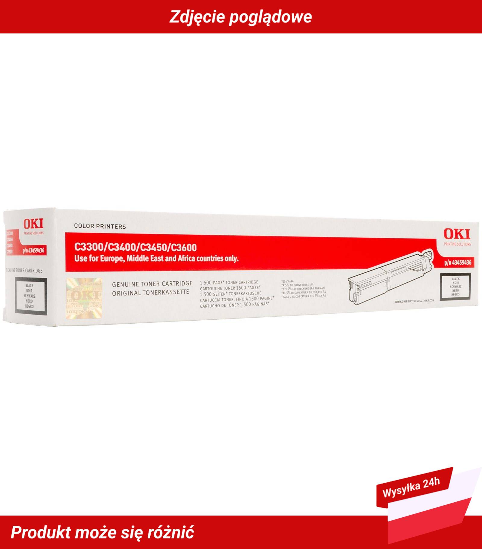 OKI C3600 TONER CARTRIDGE BLACK