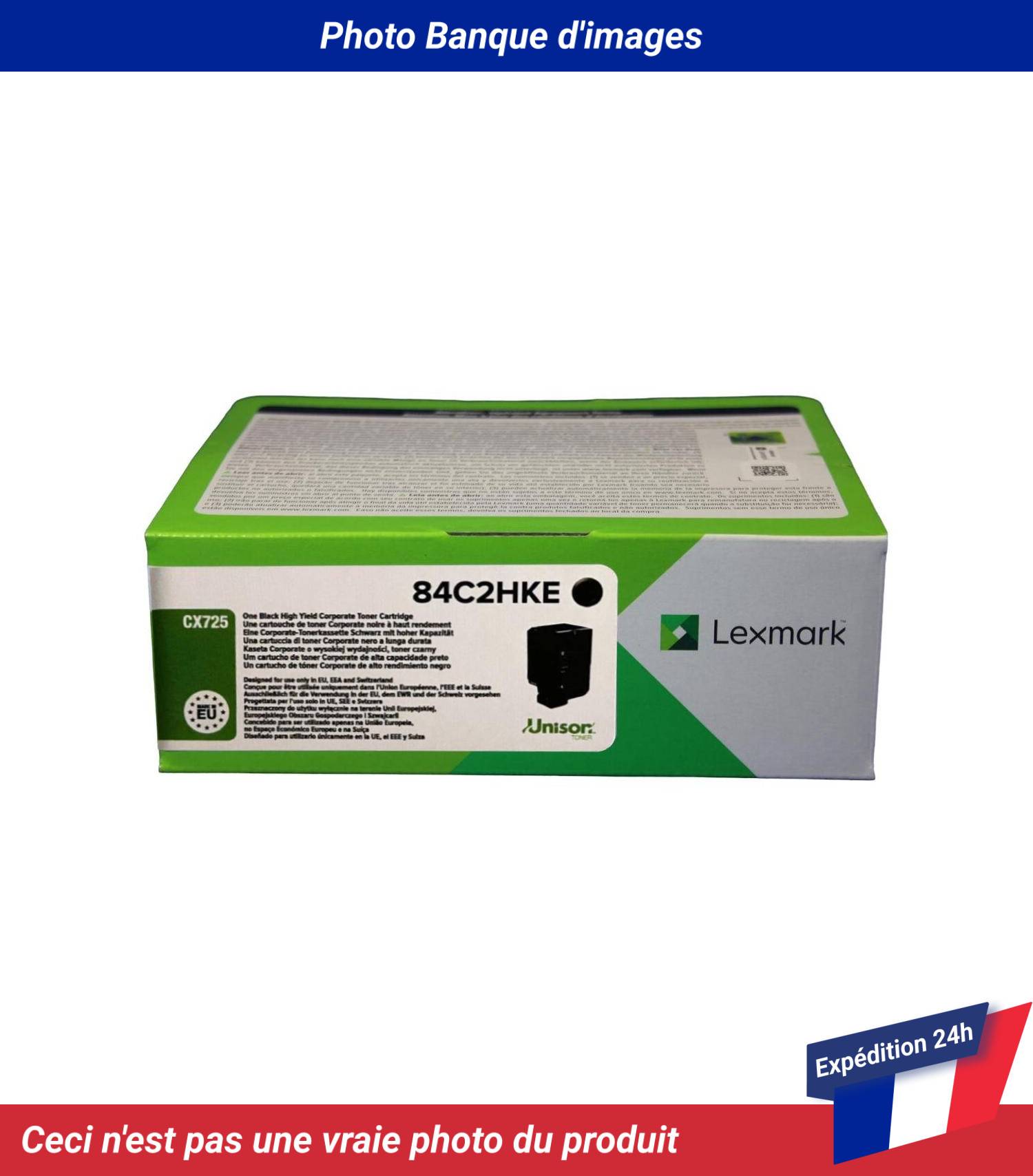 84C2HKE Lexmark CX725 Series Cartouche de toner Noir